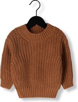 Quincy Mae Chunky Knit Sweater Truien & Vesten Unisex - Sweater - Hoodie - Vest- Cognac - Maat 50/62