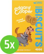 Edgard & Cooper Biscuit Turkey 400 gr - hondensnack - 5 verpakkingen