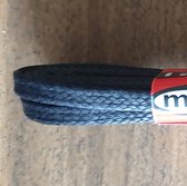 Marla schoenveters - heel smalle platte gewaxte schoenveters - Zwart 120cm - circa 3mm breed van het Nederlandse kwaliteit schoenpoets en veter merk Marla