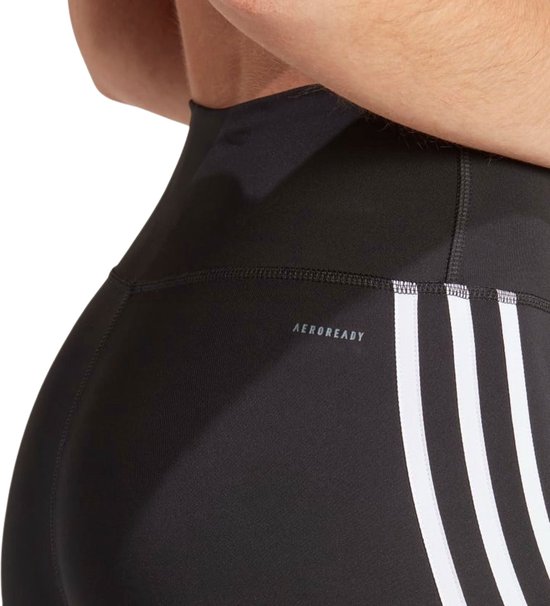 adidas Performance Train Essentials 3-Stripes High-Waisted 7/8 Legging - Dames - Zwart- XS van Adidas — afbeelding 4