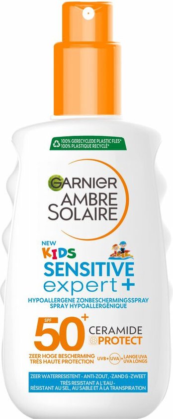 6x Garnier Ambre Solaire Kids Ceramide Protect Zonnebrandspray SPF 50+ 150 ml