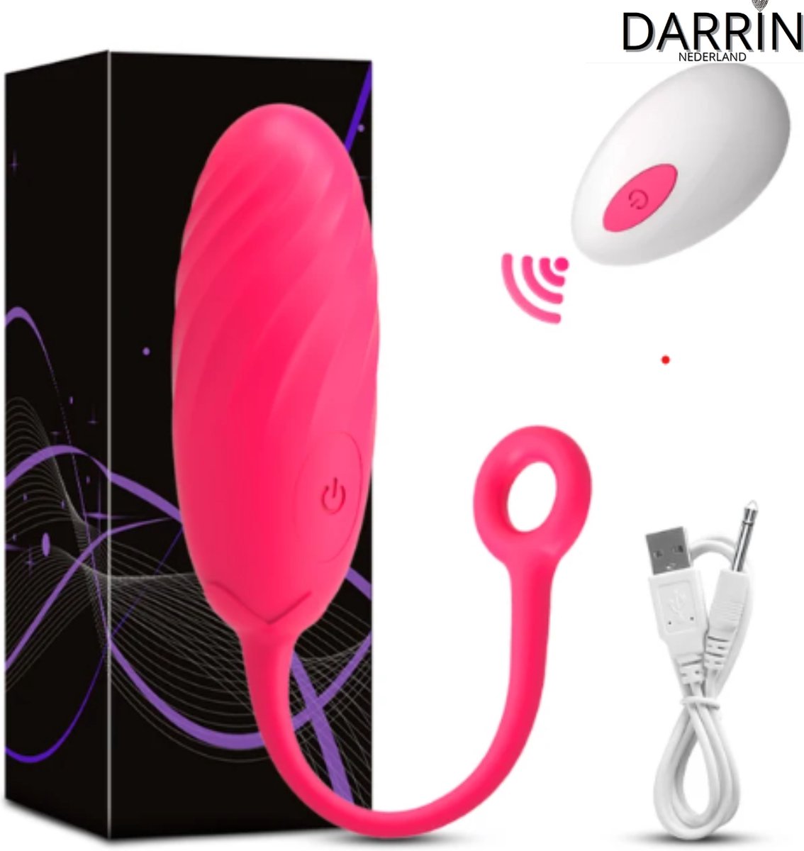 Draagbare Mini Vibrator Ei voor Vrouwen (Roze)- Clitorale Stimulatie - 10 Levels - G-spot - Vibrator voor Vrouwen - Seksspeeltje voor Koppels - Draadloze Afstandsbediening - Volwassen Seksspeeltje en Stimulator - Vibrerende Ei