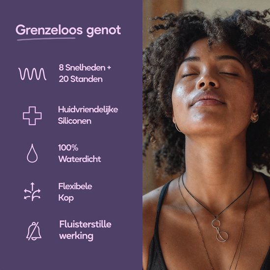 Eva® Personal Massager - Magic Wand - Vibrator voor Vrouwen - Krachtige Clitoris Stimulator - 75% Intensere Stimulatie - 20 Standen - Fluisterstil - Sex Toys voor Vrouwen - Seksspeeltjes - Cadeau voor Vrouw - Sensuele Audio - Lavender Purple