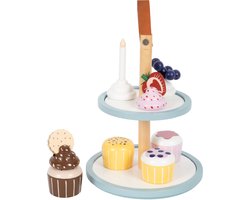 Small Foot - Houten Speeleten Etagere met Cupcakes, 13dlg.