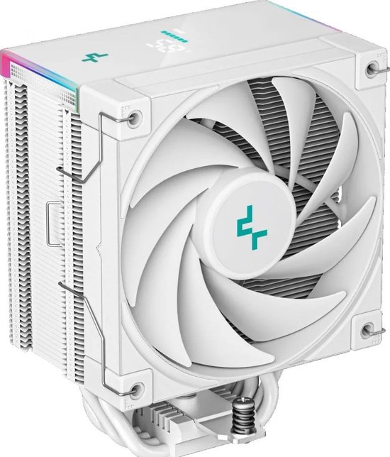 DeepCool AK500S Digital WH - Koeler voor processor - 68.99 cfm - 500 - 1850 omw/min. - 28 dBA - RGB - 4-pins PMW - voor Intel LGA: 2066, 2011-v3, 2011, 1700, 1200, 115x - AMD AM5, AM4 - RGB - wit