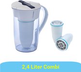 Bol.com ZeroWater 2.4 Liter Ronde Waterfilter Kan - COMBI DEAL Met 3 Waterfilters aanbieding