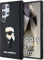 Karl Lagerfeld Backcover – Geschikt voor – Samsung S24 Ultra – Zwart