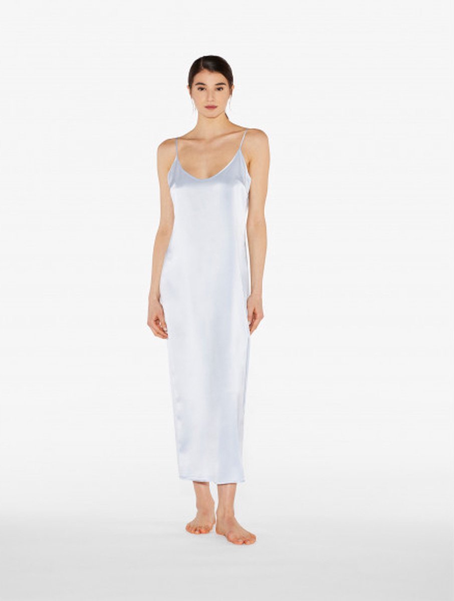 La Perla Long Slip Dress-Silk Blauw 4