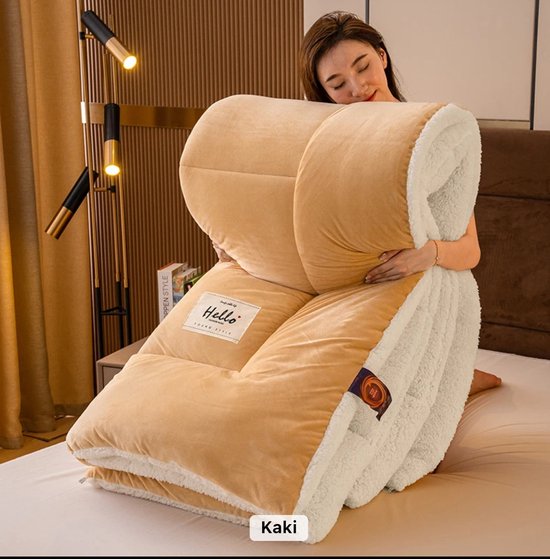 Super Warme Winter Fleece Dekbed King extra groot size Winter Fleece Comforter bol