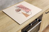 Inductiebeschermer - Madame Art - 89x52 cm - Inductiebeschermer - Inductie Afdekplaat Kookplaat - Inductie Mat - Anti-Slip - Keuken Decoratie - Keuken Accessoires