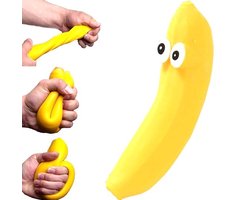 foto van Banaan stressbal voor de hand - Stressbal voor kinderen en volwassenen - 13 cm - Fidget Toys