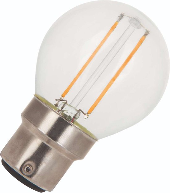 Filament LED Bailey G45 B22d 240V 2-20W 2700K Non Dimmable