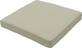 Madison - Coussin lounge 60x60 - Beige - Toile recyclée beige