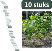 Windhager 89122 Tomato Spiral Rod Set, Plant Rods, Climbing Aid for Tomato Plants, Shrubs, Tomato Stakes, 10 Pieces, Galvanised 150 cm