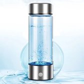 Waterstofgenerator - Waterfolter Fles - Hydrogen Water - 420ML - Tot 3000ppb - Zwart