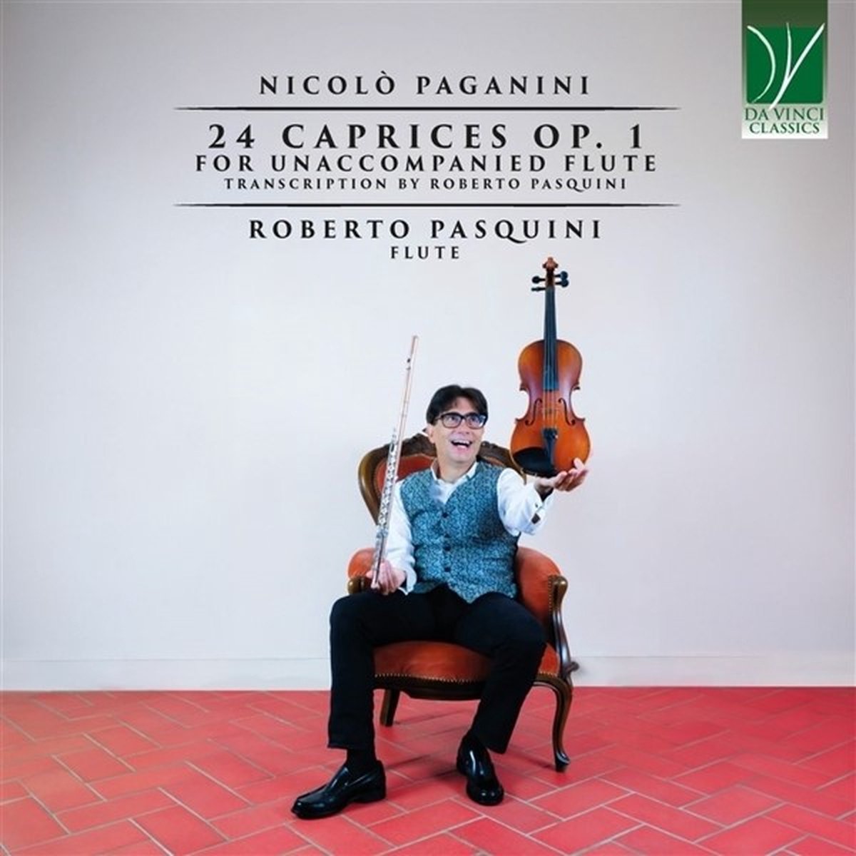 Roberto Pasquini - Nicolo Paganini: 24 Caprices Op. 1 For Unaccompanied Flute (CD)