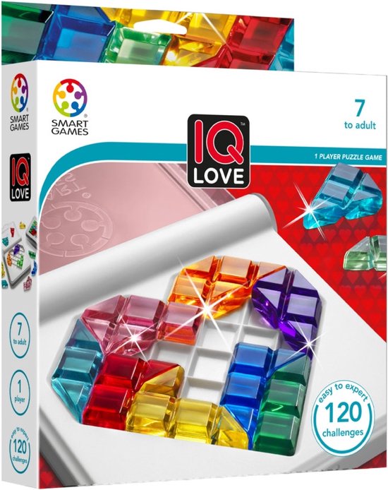 SmartGames - IQ Love - Valentijn - 120 opdrachten - puzzelspel
