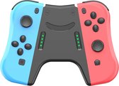 DrPhone DualWing – Manette de console – Manette adaptée à Nintendo Switch – Avec bracelet – Rouge/ Blauw