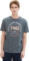 Tom Tailor Men-T-shirt--35181 navy grey-Maat S