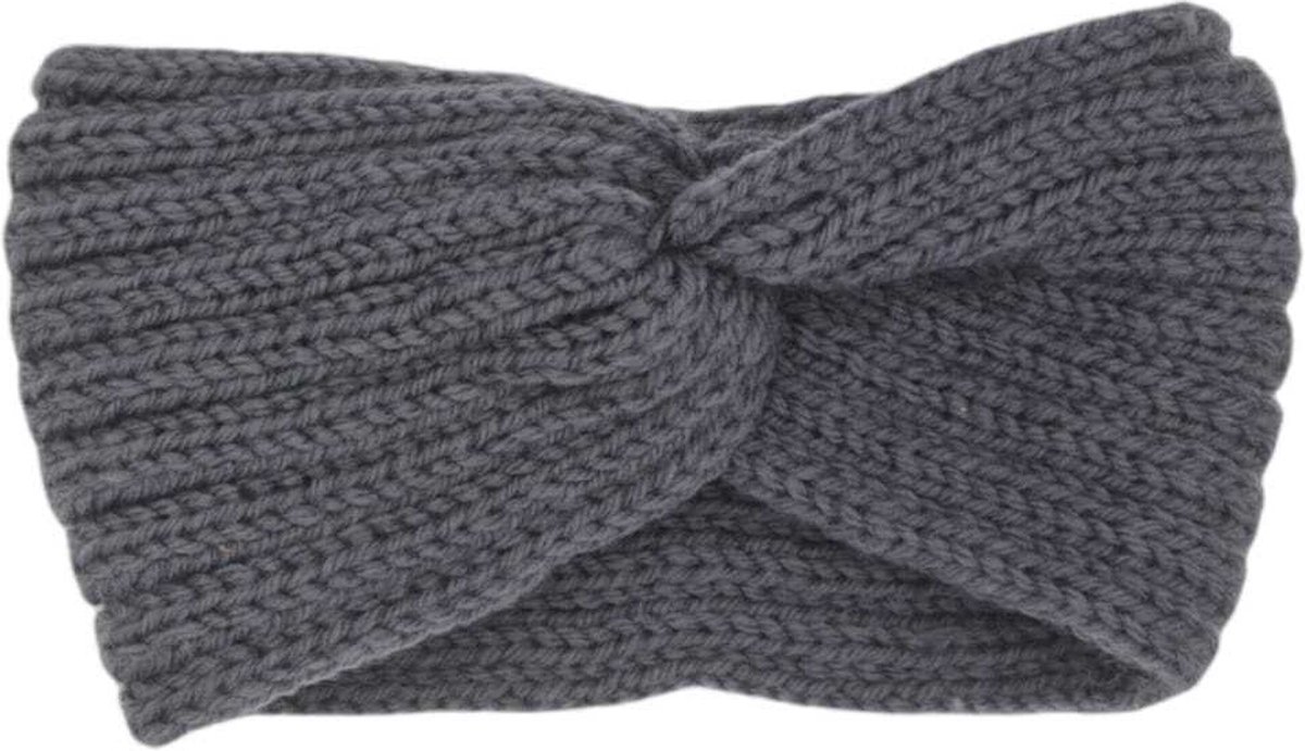 Hoofdband winter - dames - vrouwen - grijs/blauw