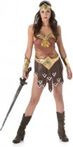 Tenue de gladiateur sexy marron et or pour femme - Costumes adultes