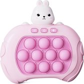 Contrôleur de jeu Pop It - Jeu de jouets Fidget - Push Pop ou Flop Quick - Jouets anti-stress Montessori - Lapin