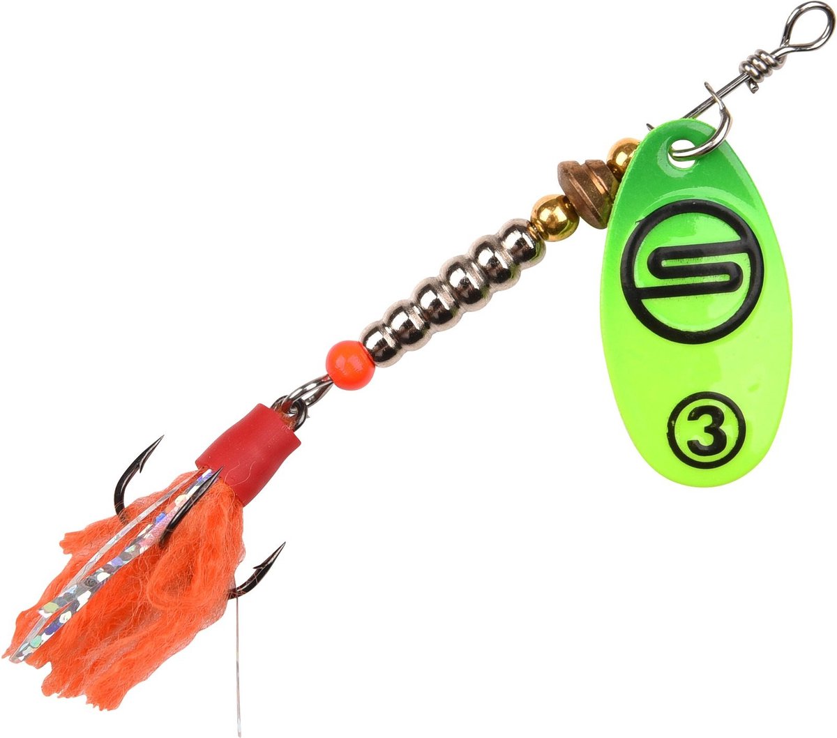 Spro Splash Spinner Firetiger - Maat : 6.5g - size 4 - Hooksize 5