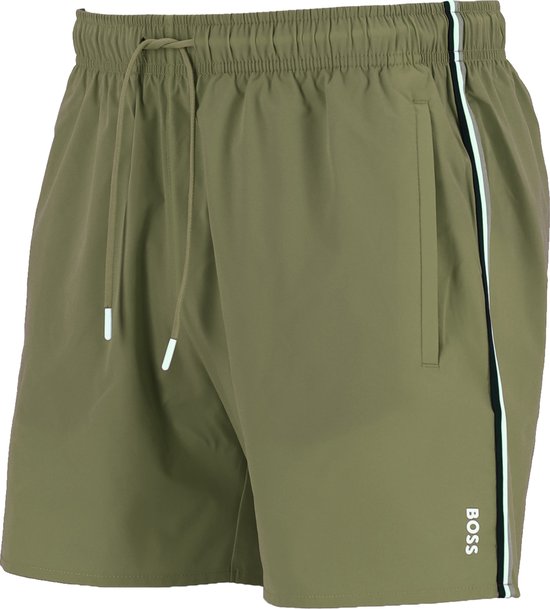 HUGO BOSS Iconic swim shorts - heren zwembroek - beige - Maat: L
