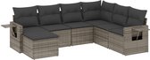 vidaXL-7-delige-Loungeset-met-kussens-poly-rattan-grijs