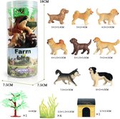 WOOPIE Speelgoedfiguren Honden - Speelfiguren - Hondenrassen - 16 stuks