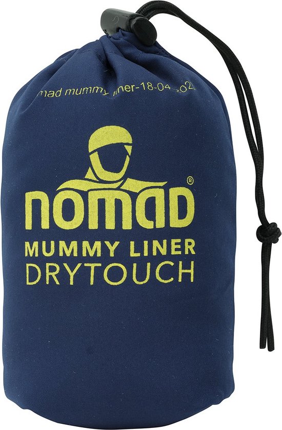 NOMAD® Lakenzak Mummy - Geïntegreerde kussensloop - 220 x 80 cm - Dry-Touch Polyester Zomer / Reis slaapzak - Reislaken - Compact & Lichtgewicht van Merkloos — afbeelding 5
