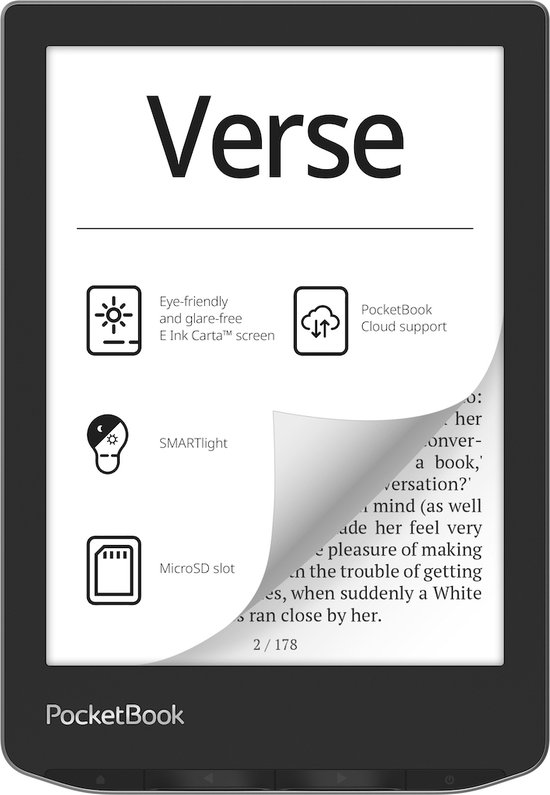 PocketBook eReader - Verse - Mist Grey