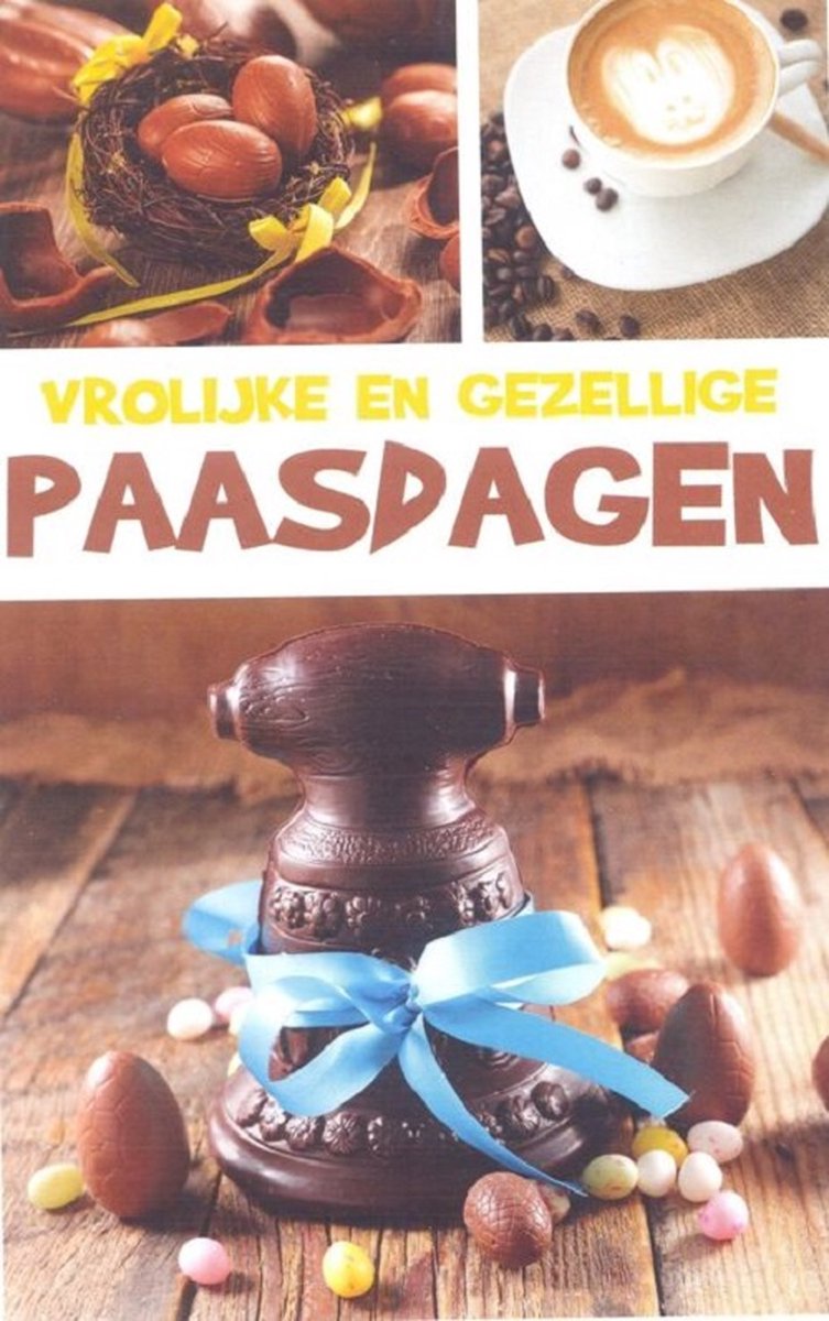 Wenskaart Vrolijke en Gezellige Paasdagen - Gratis verzonden - D14488