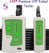 S4D® - UTP Kabel Tester - Netwerk Kabel Tester - Ethernet Kabel Tester - RJ11 (Telefoonkabels) & RJ45 (Netwerkkabels) - Geschikt Voor Cat5, Cat6, Cat7 Netwerk Kabels