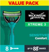 Wilkinson Xtreme 3 Sensitive Comfort - 8 lames de rasoir jetables.
