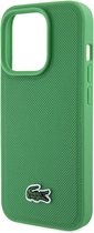 Lacoste hoesje voor iphone 15 Pro groen iconic hard hoesje / met MagSafe