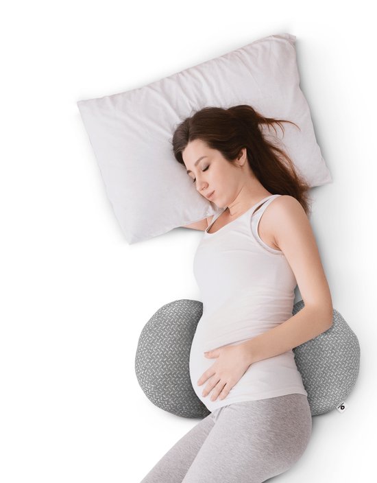 Vulpes Goods® BabyCare - Zwangerschapskussen - Zijslaapkussen - 3-in-1 - Aanpasbaar - Body Pillow / Lichaamskussen / Voedingskussen - Uniek W-Vormig design