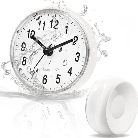 Horloge de Douche Horloge de salle de bain - Klok de salle de bain étanche - Horloge de Douche - Horloge de salle de bain - Horloge de Cuisine