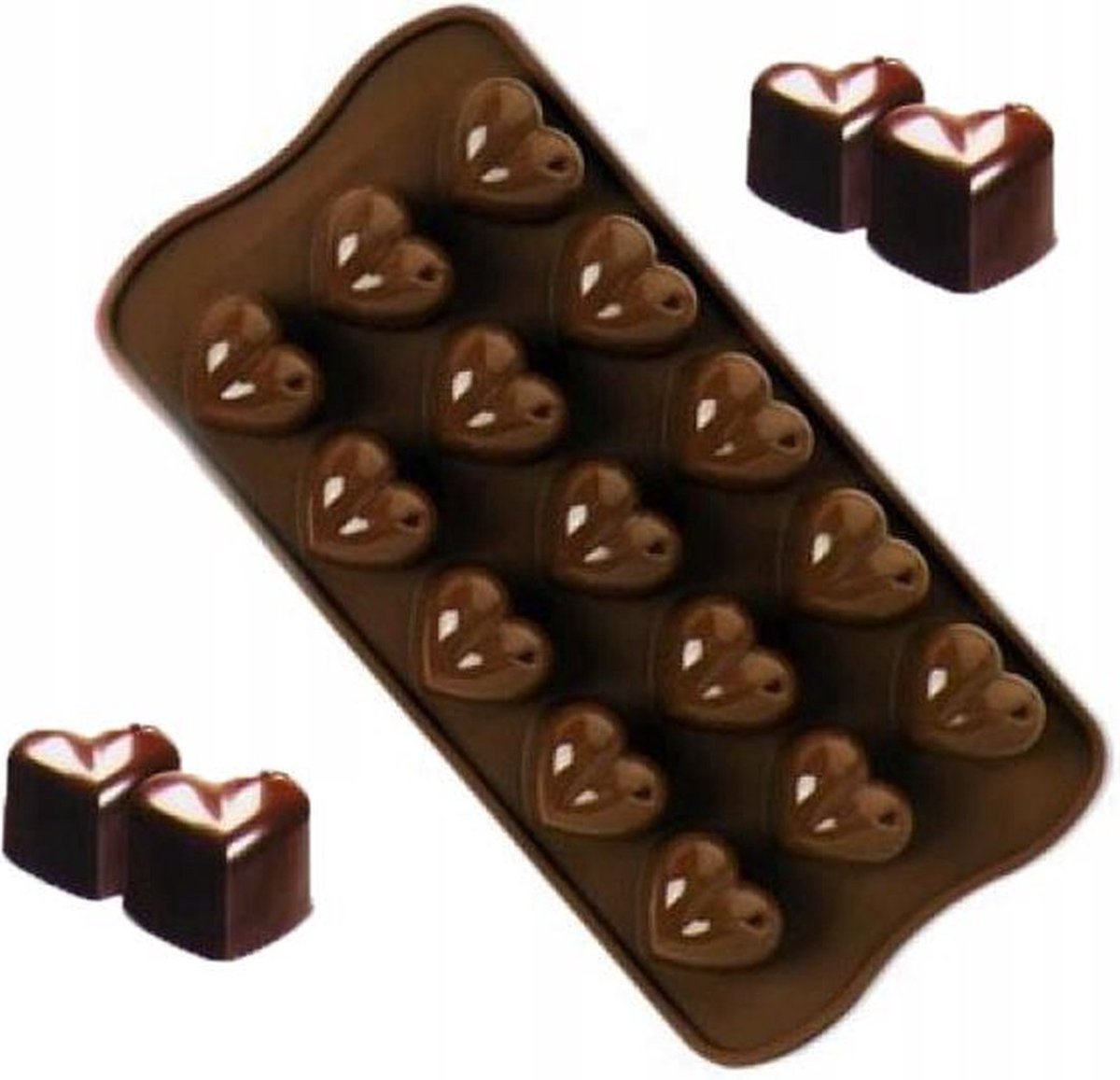 Go Go Gadget - "15~Hartjes~Siliconen~Bakvorm"
