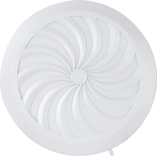 HG Power Ventilatierooster 150mm Afsluitbaar Ventilatierooster Rond Geschikt voor Montage op Geventileerde Muren in Garages, Keukens, Badkamers en Slaapkamers