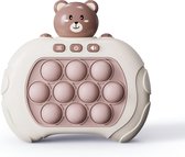 Contrôleur de jeu Pop It - Jeu de jouets Fidget - Push Pop ou Flop Quick - Jouets anti-stress Montessori - Ours