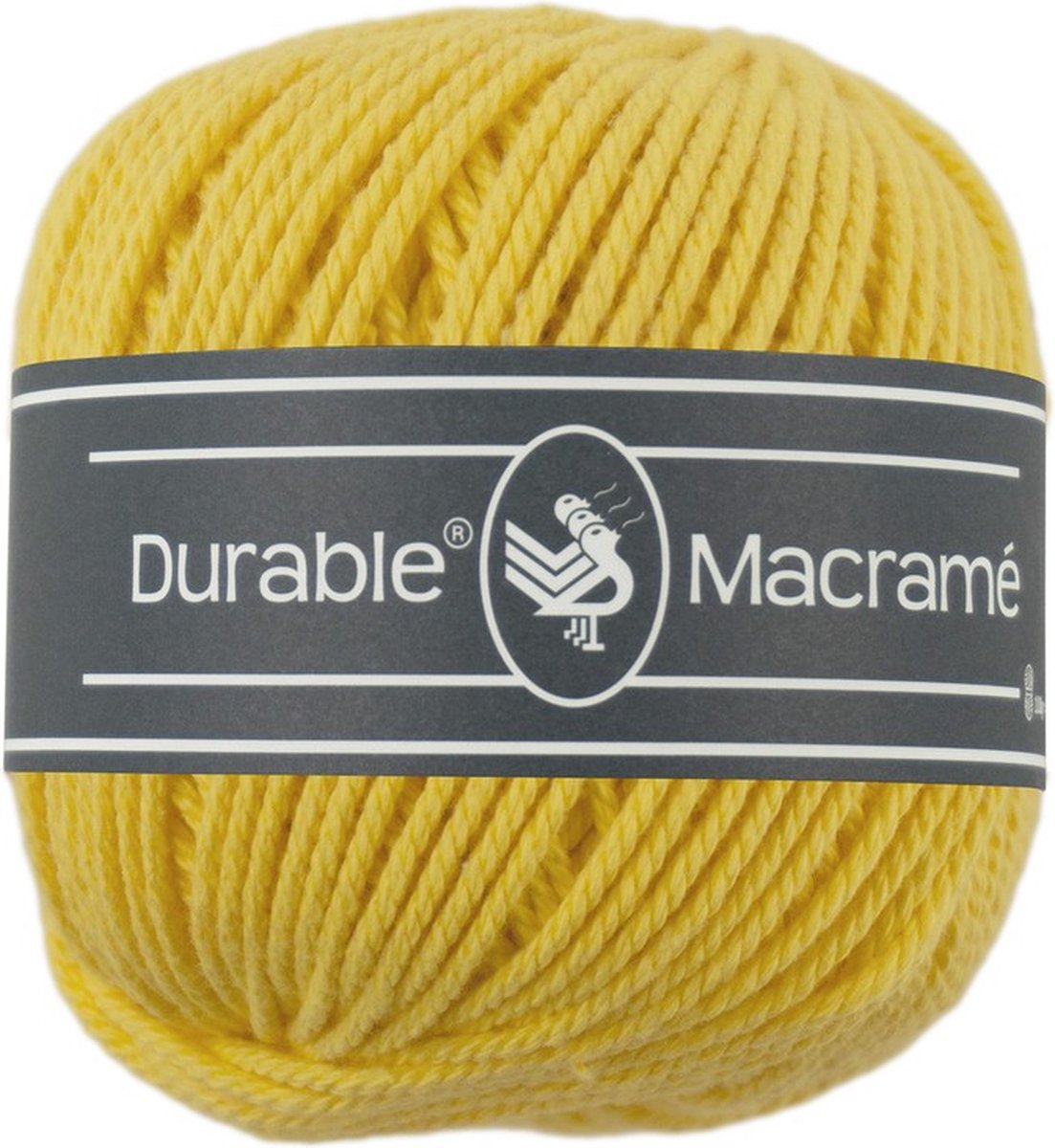 Durable Macramé - 2180 bright yellow - Katoen Garen