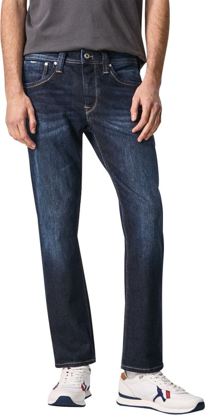 Pepe Jeans Heren Jeans Broeken CASH regular/straight Fit Blauw 28W / 32L Volwassenen