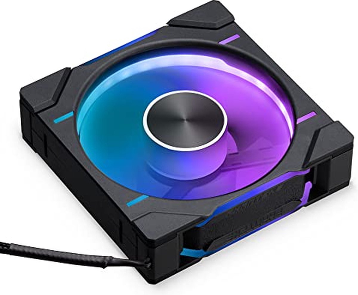 Phanteks PH-F120D30R D-RGB - Ventilatorhuis - Reversed Airflow D-RGB fan - 120mm - PWM - 2.000rpm - 4-pin PMW - Zwart
