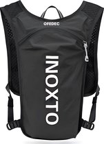 FEDEC Hardloopvest - Hardlooprugzak - Waterdicht - Reflecterend - Zwart - 5 Liter - 140 gram