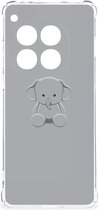 Telefoonhoesje Geschikt voor OnePlus 12 TPU Case met transparante rand Baby Olifant