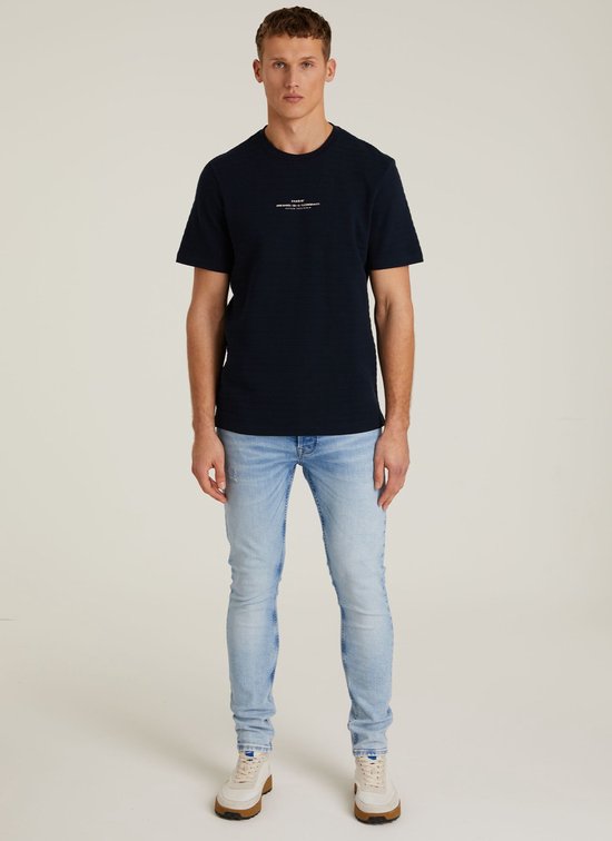 Chasin' T-shirt Eenvoudig T-shirt Norris Donkerblauw Maat S