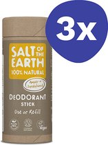 Salt of the Earth Amber & Sandalwood Deodorant - Use or Refill (3x 75gr)