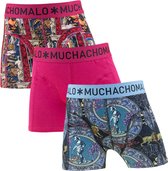 Muchachomalo jongens 3P boxers rome blauw & groen - 176