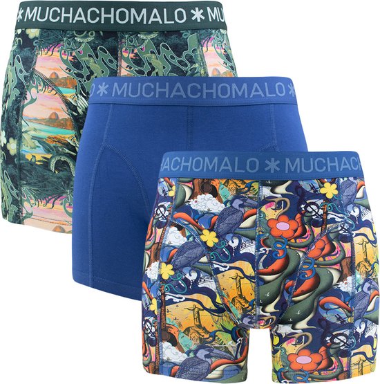Muchachomalo 3P boxers rio blauw & groen - 3XL